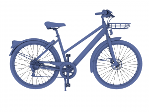 generic bicycle red 3D 模型