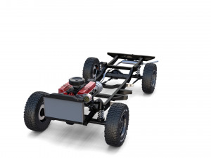 range rover classic full chassis 3D Model