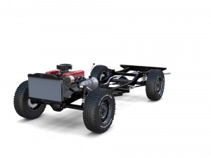 range rover classic full chassis Modelo 3D