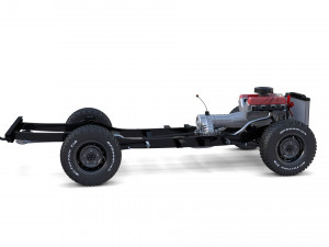 range rover classic full chassis Modelo 3D