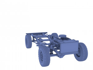 range rover classic full chassis Modelo 3D