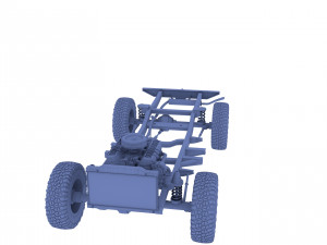 range rover classic full chassis Modelo 3D