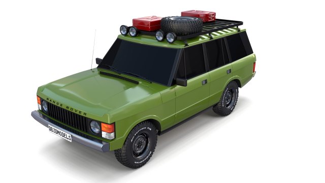 range rover classic v1 3D Модель .c4d .max .obj .3ds .fbx .stl .blend 