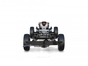 range rover classic with chassis and interior v1 Modèle 3D