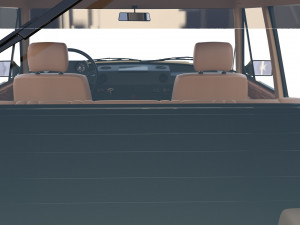 range rover classic with chassis and interior v1 Modèle 3D