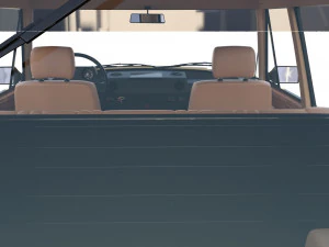 range rover classic with chassis and interior v1 3D Model