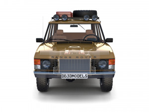 range rover classic with chassis and interior v1 Modèle 3D