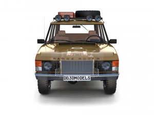 range rover classic with chassis and interior v1 3D Model