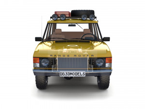 range rover classic with chassis and interior v2 3D मॉडल