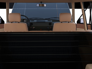 range rover classic with chassis and interior v3 Model 3D
