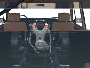 Range Rover Classic с шасси и салоном v3 3D Модель