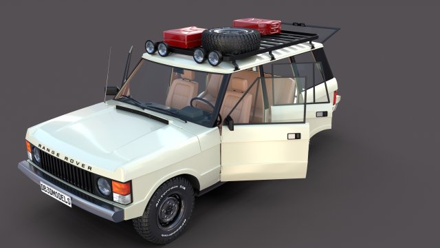 range rover classic with interior v1 3Dモデル .c4d .max .obj .3ds .fbx .stl .blend 