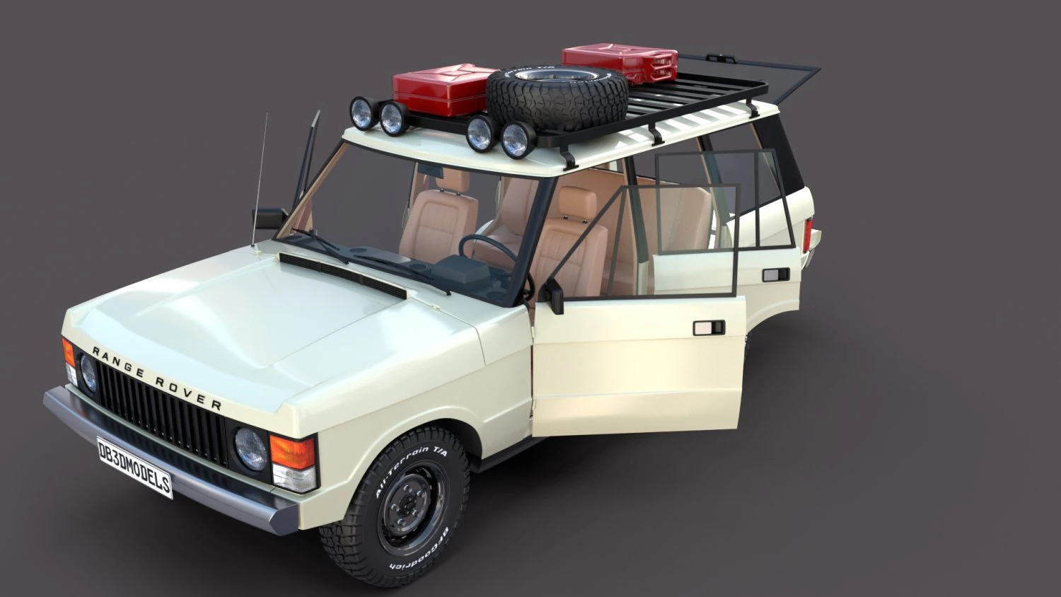 range rover classic with interior v1 3D Model .c4d .max .obj .3ds .fbx .stl .blend