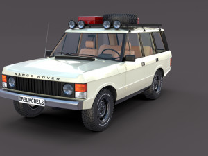 range rover classic with interior v1 3Dモデル