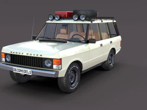 range rover classic with interior v1 3D Model