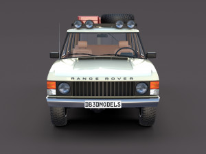 range rover classic with interior v1 3Dモデル