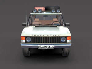 range rover classic with interior v1 3D Model
