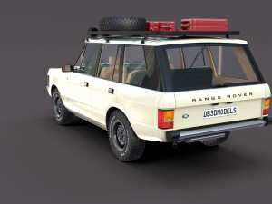 range rover classic with interior v1 3Dモデル