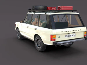 range rover classic with interior v1 3D Model