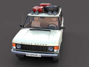 range rover classic with interior v1 3Dモデル