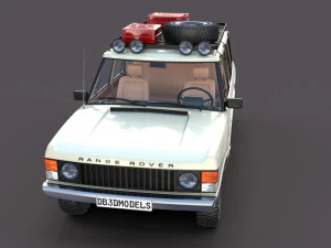 range rover classic with interior v1 3D Model