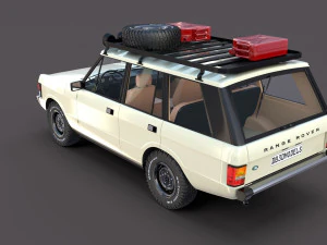 range rover classic with interior v1 3D Model