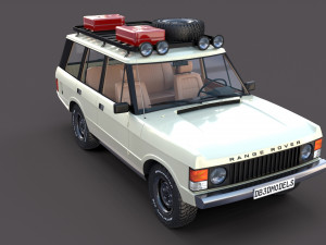 range rover classic with interior v1 3Dモデル