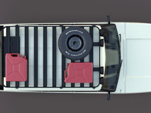 range rover classic with interior v1 3D Model