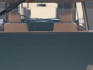 range rover classic with interior v1 3D Model
