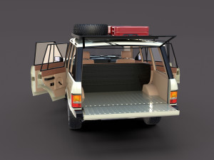 range rover classic with interior v1 3Dモデル