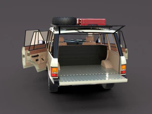 range rover classic with interior v1 3D Model