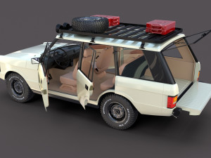 range rover classic with interior v1 3Dモデル