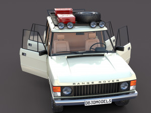 range rover classic with interior v1 3Dモデル