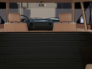range rover classic with interior v1 3D Model
