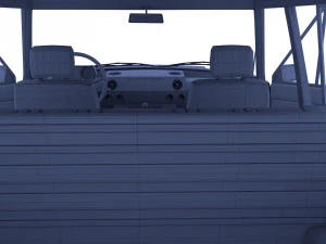 range rover classic with interior v1 3D Model