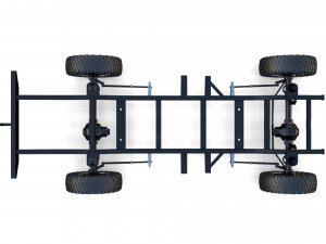 range rover classic chassis 3D Model
