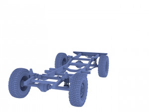 range rover classic chassis 3D Model