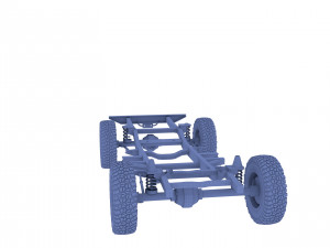 range rover classic chassis 3D Model