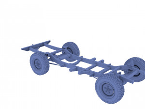 range rover classic chassis 3D Model