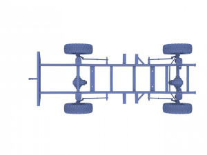 range rover classic chassis 3D Model