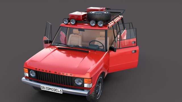 range rover classic with interior v2 Modèle 3D .c4d .max .obj .3ds .fbx .stl .blend 