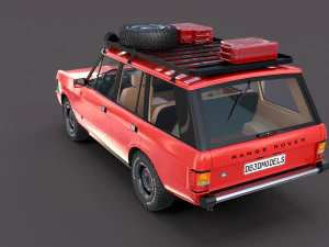 Range Rover Classic с салоном v2 3D Модель