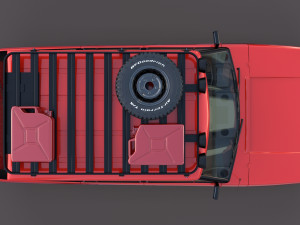 range rover classic with interior v2 Modèle 3D