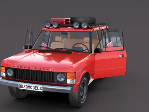 Range Rover Classic с салоном v2 3D Модель
