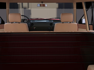 range rover classic with interior v2 Modèle 3D
