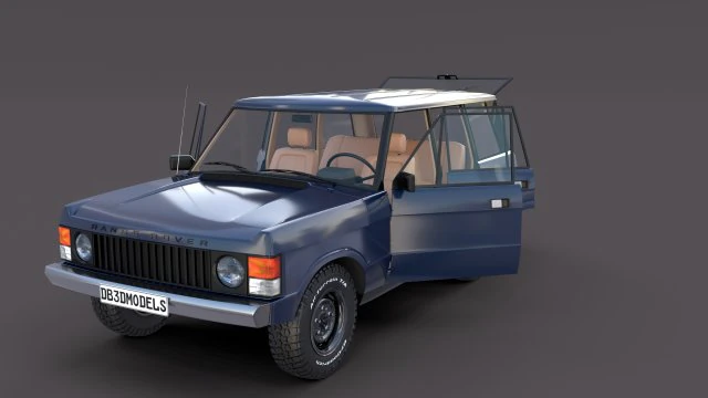 Range Rover Classic с салоном v3 3D Модель .c4d .max .obj .3ds .fbx .stl .blend