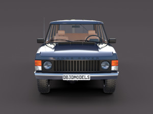 range rover classic with interior v3 3D Model