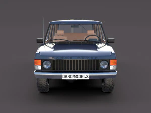 Range Rover Classic с салоном v3 3D Модель