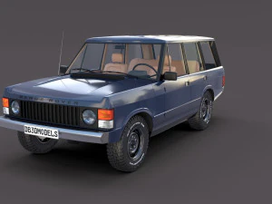 Range Rover Classic с салоном v3 3D Модель