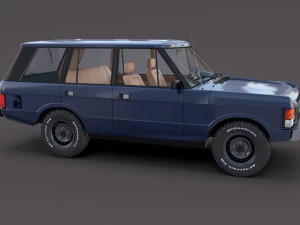 Range Rover Classic с салоном v3 3D Модель